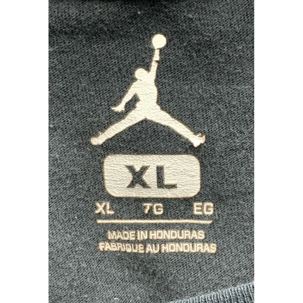 Jordan Jumpman Graphic Tee T-Shirt Men's Six Ring Tour Black Crew Neck Size XL